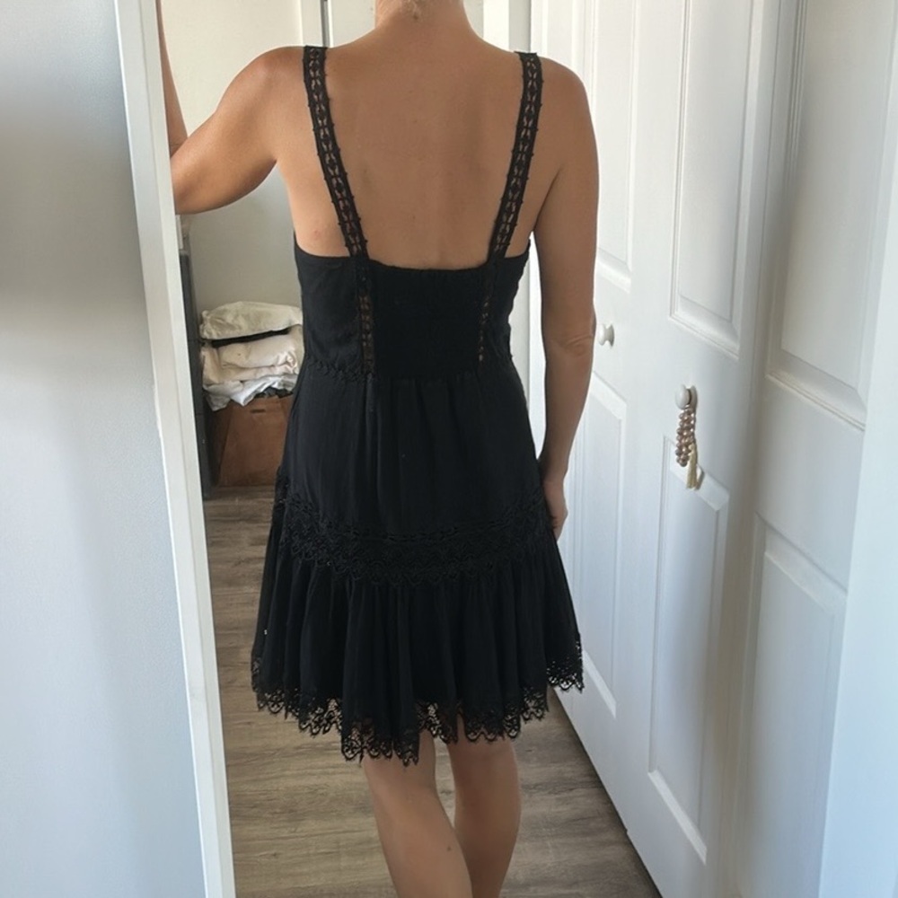 Charo Ruiz Ibiza Elodie Guipure Lace Trimmed Cotton Blend Dress M - Picture 14 of 14
